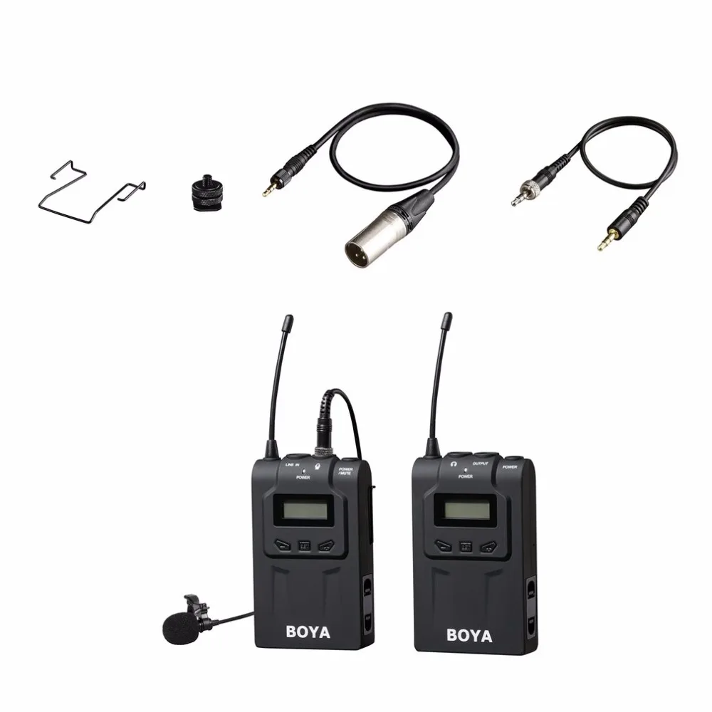 

BOYA Professional Wireless Microphone System 48 Channel Omni-directional Lavalier Microphone For DSLR Camcorders