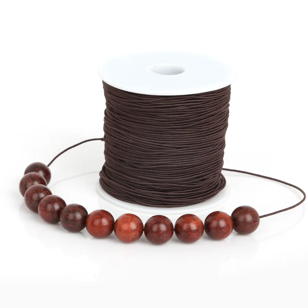 Dia 0.8/1.2/1.5mm Round Elastic Cord Beading Stretch Thread/String/Rope for DIY Jewelry Making Necklace Bracelet Material Supply
