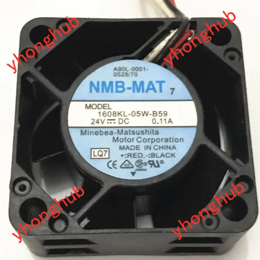 Nmb-mat 1608kl05w-b59 Lq7 Servidor Ventilador de Refrigeração dc 24v 0.11a 40x40x20 mm - Imagem 4