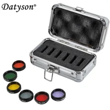 Datyson 6 штук цветной Astro набор фильтров 1,2" для астрономических телескопов линзы окуляра Луна Туманность фильтр с алюминиевым корпусом