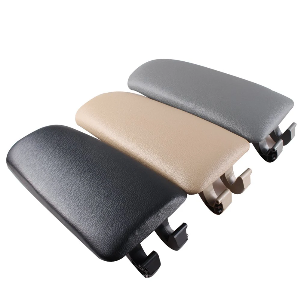 

Leather Car Armrest Latch Cover For Audi A4 B6 B7 2002-2007 Center Console Arm Rest Storage Box Lid Cover Auto Car Accessories