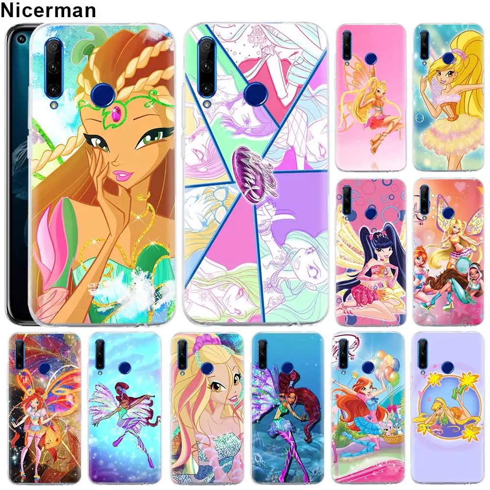 

rainbow Winx Club poster Phone Case for Huawei P30 P30 Pro Honor 20 Pro 10 20 Lite 8X 8S 8A 8C V20 Soft TPU Case Fundas