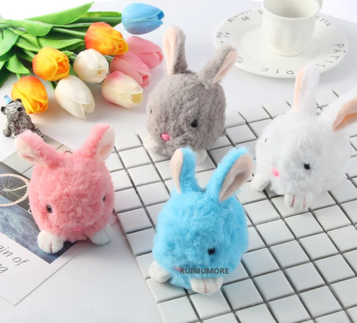 

1X Color Random- Fashion HOT 8CM Approx. Little Rabbit Plush TOY DOLL , key chain doll , stuffed rabbit Plush animal TOY