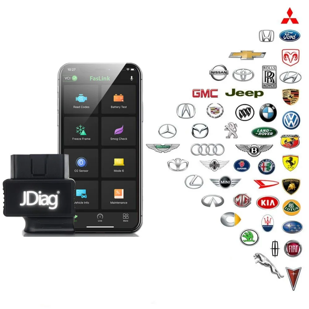 

ODB2 Scanner Auto Diagnostic Scanner JDiag Faslink M2 Full Function Car Diagnosis Car Scanner Universal OBD Engine Code Reader