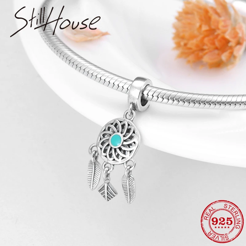 

Authentic 925 Sterling Silver beautiful Dreamcatcher Charms for Jewelry making Fit Original Pandora Charm Bracelet necklace
