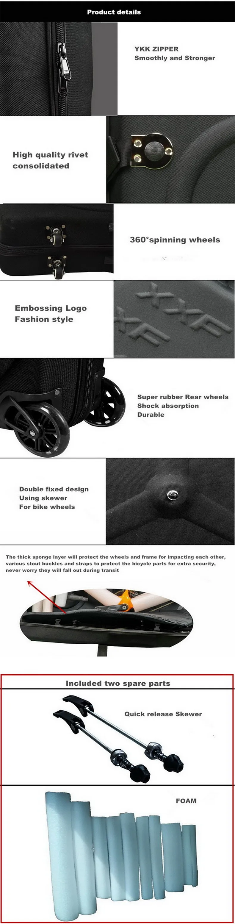 Sale New EVA bike hard case box rainproof bycicle travel bag for 26 27.5 MTB 700C road bikes Bicicleta bike pack accessories 2 Sale New EVA bike hard case box rainproof bycicle travel bag for 26 27.5 MTB 700C road bikes Bicicleta bike pack accessories 2