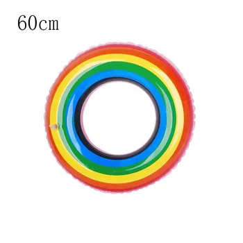 

2019 Thicken Rainbow Ring for Summer Swimming Inflatable Pool Floats for Adults Float Rings Swimming Pool Inflatable Toys