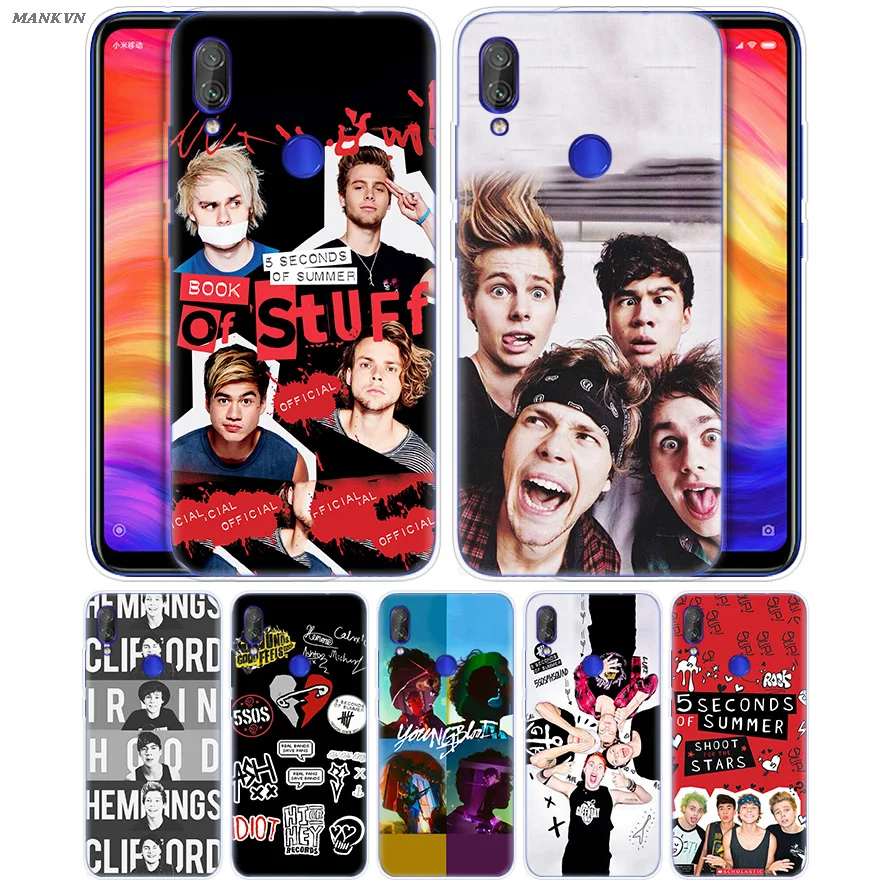 

5 Seconds Of Summer 5SOS Print Case for Xiaomi Mi Play A2 8 Lite Redmi A1 S2 6 6A Note 4X 4 5 6 Pro Plus Poco F1 Silicone Cover