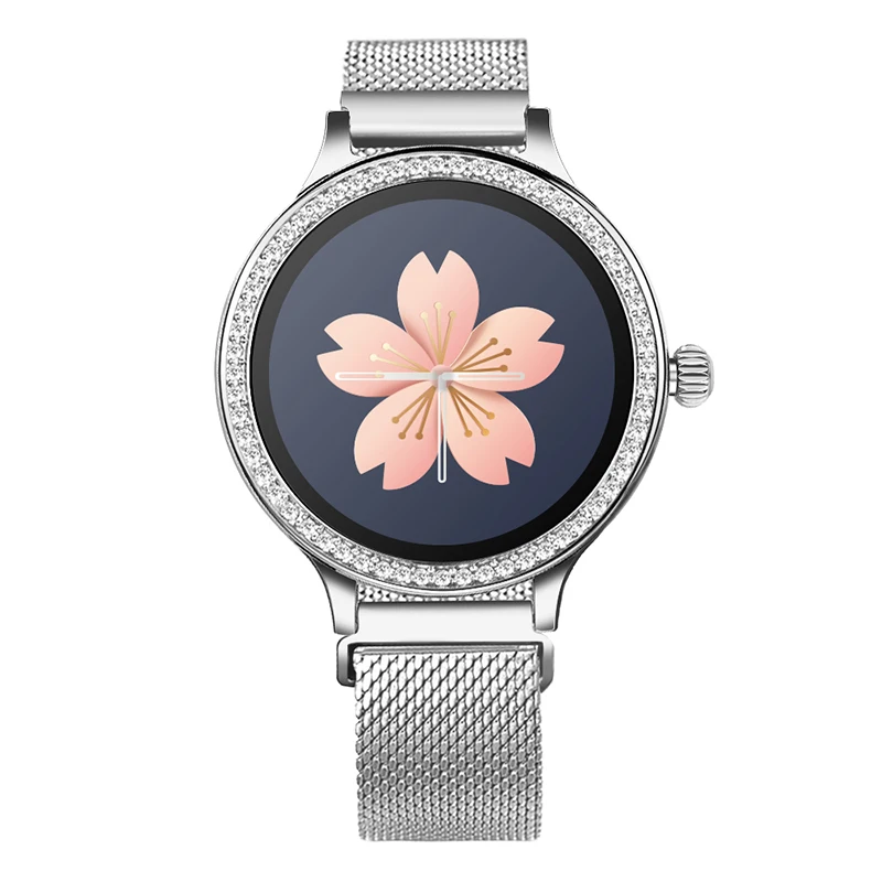 AIERLUN M8 Смарт часы для женщин браслет IP68 водонепроницаемый смарт-браслет монитор сердечного ритма фитнес-трекер здоровье браслет наручные часы - Цвет: Silver STEEL