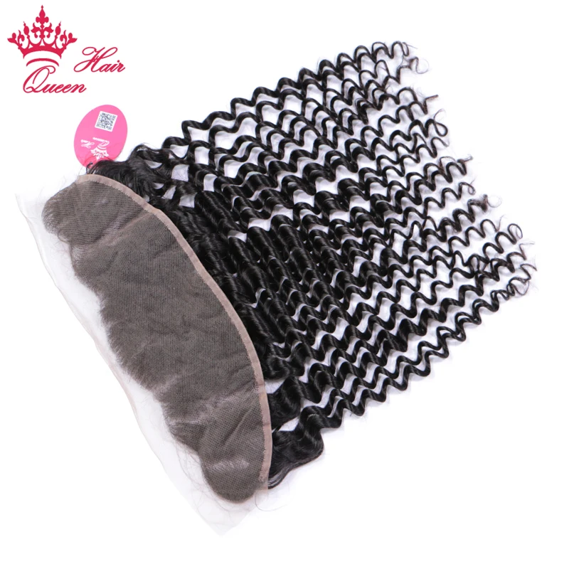 Deep wave Brazilian Virgin Human Hair Lace Frontal Closure 13\