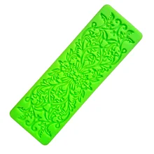 Molde do laço do silicone molde de açúcar ofício fondant ferramentas de decoração do bolo em relevo molde de decoração do bolo ferramenta de cozimento d701