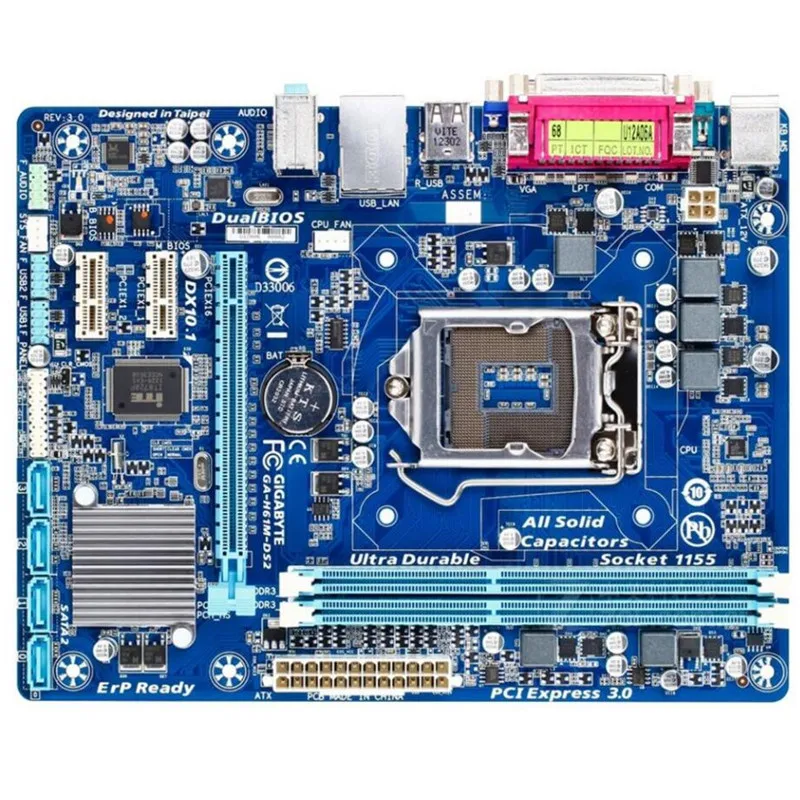 

Used original H61 motherboard for Gigabyte GA-H61M-DS2 DDR3 LGA1155 H61M-DS2