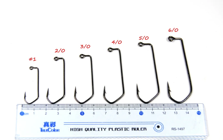 100 шт. черный никель 90 Градусов Джиг Крюк высокоуглеродистой стали#1 2/0 3/0 4/0 5/0 6/0 Орлиный коготь Гадкий джиг крюк