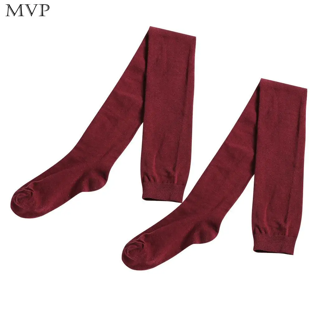 

Women Casual Solid Stretchy Thigh High Long Cotton Socks