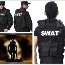 Мужской тактический жилет, пуленепробиваемый жилет Molle тактический черный жилет cs жилет swat защитное оборудование