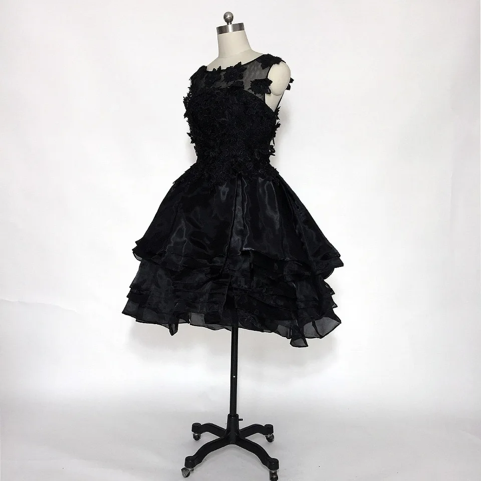 US $10.10 10% OFFE JUE SHUNG Kleine Schwarze Kleid Schwarz Organza Spitze Appliques Kurze Abendkleider Ballkleid Vordere Kurze Lange Zurück Formale US $10.10 10% OFFE JUE SHUNG Kleine Schwarze Kleid Schwarz Organza Spitze Appliques Kurze Abendkleider Ballkleid Vordere Kurze Lange Zurück Formale