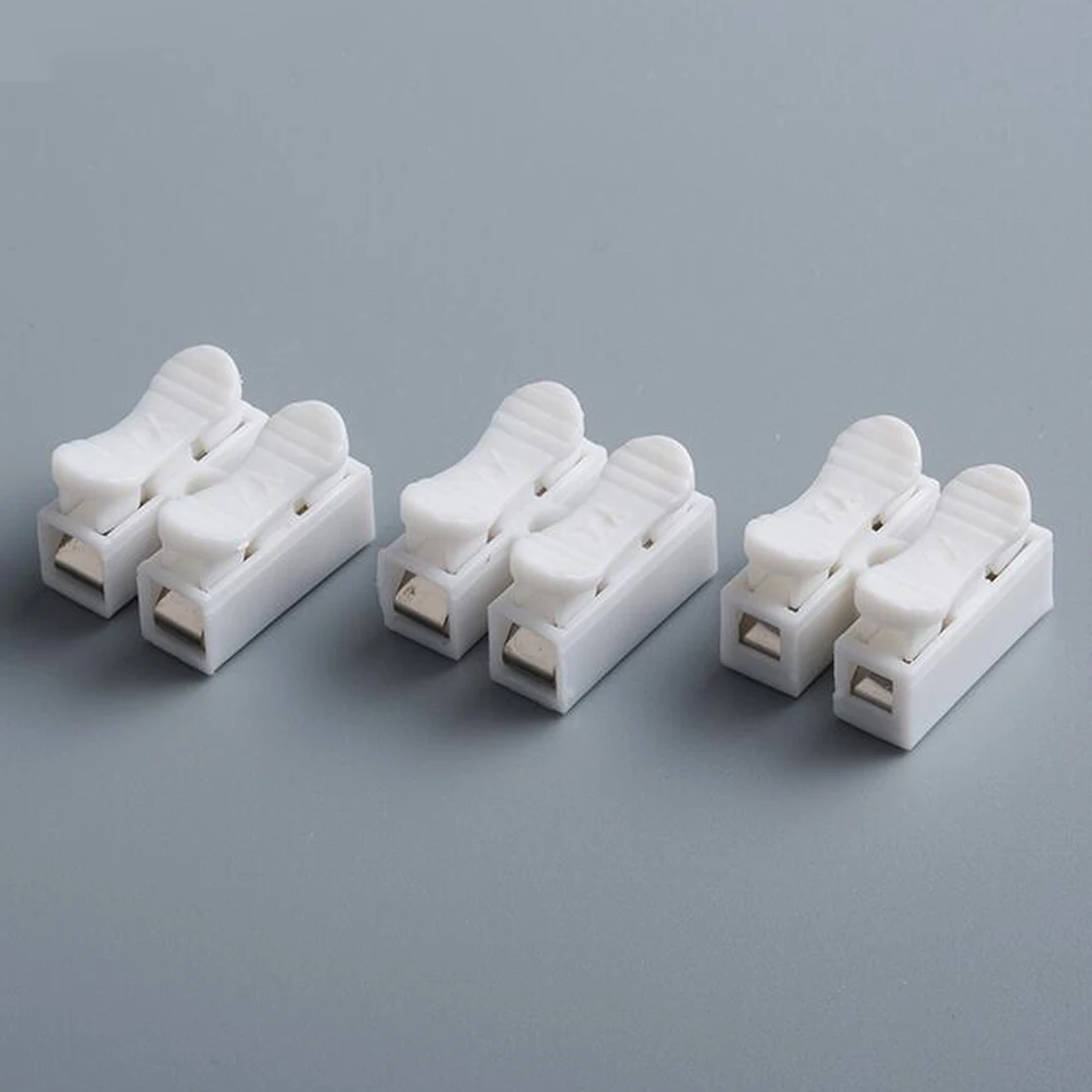 

10pcs CH-2 Press Type Electric Connection Quick Wiring Terminal for LED Lighting