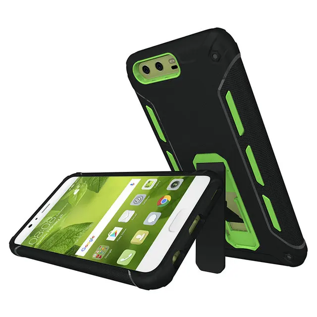 Huawei P10 Стенд Case Коке Противоударный Броня Резина TPU Hybrid щит Телефон Обложка для
