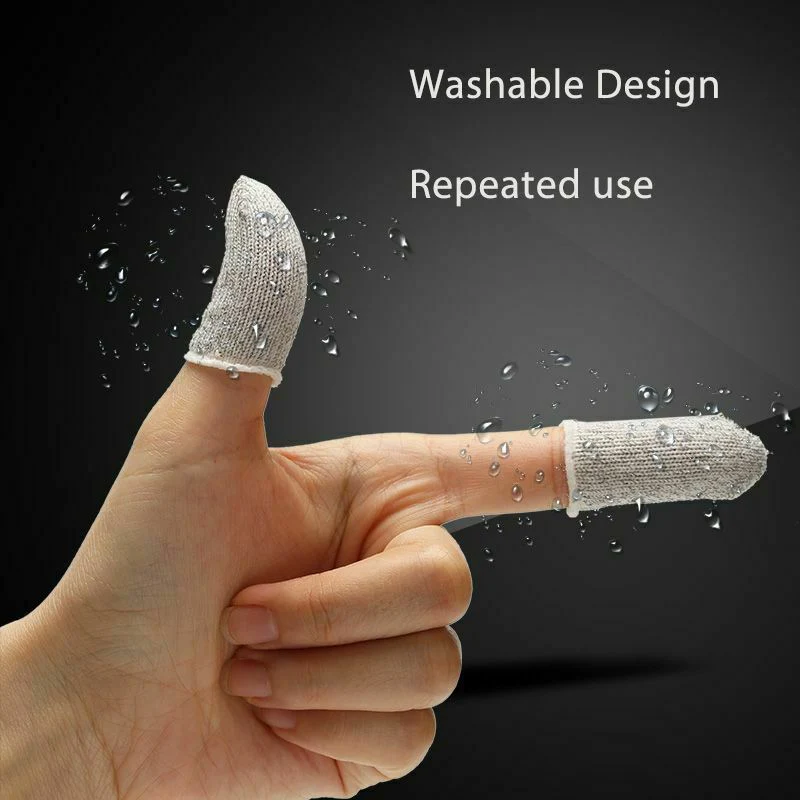  10Pcs Mobile Finger Sleeve Sensitive Game Controller Sweatproof Aim Keys for PUBG Dropshipping