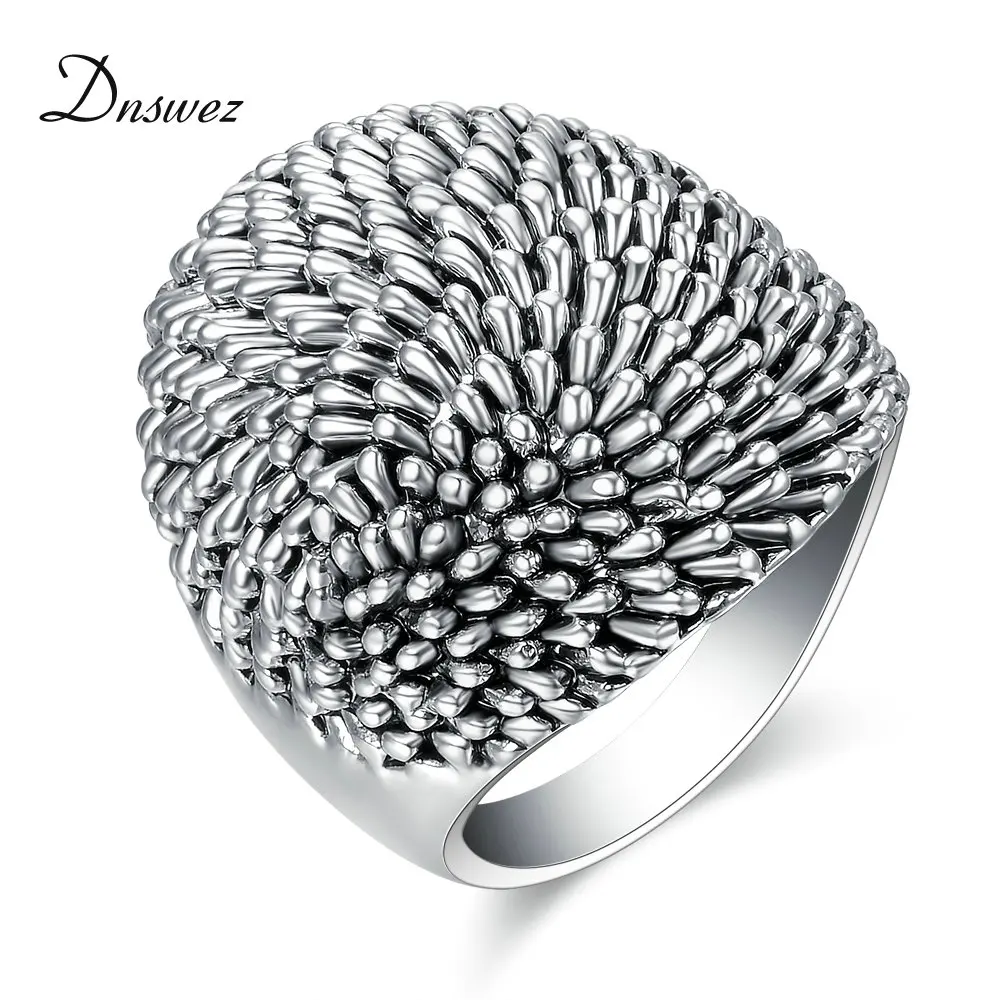 

Dnswez New Arrival Hedgehog Style Ring for Party Men Women Unisex Irregular Metal Rings Accessories Fashion Jewelry Gift R1217