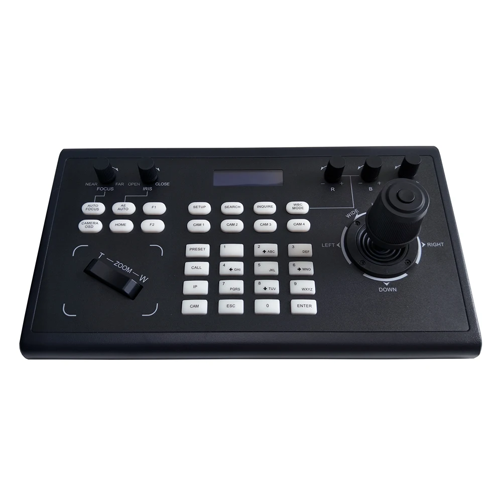  Professional PelcoD Visca Onvif 3D Joystick IP PTZ Keyboard Controller RS485 RS232 for Video Confer