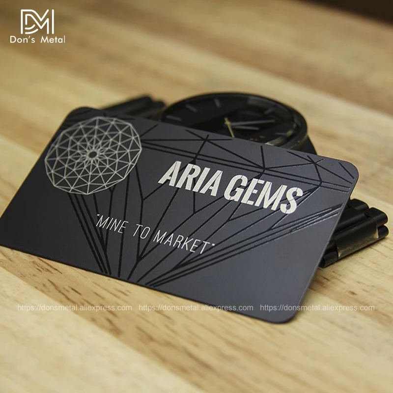 

Personalized gear cutout quality stainless steel business metal card