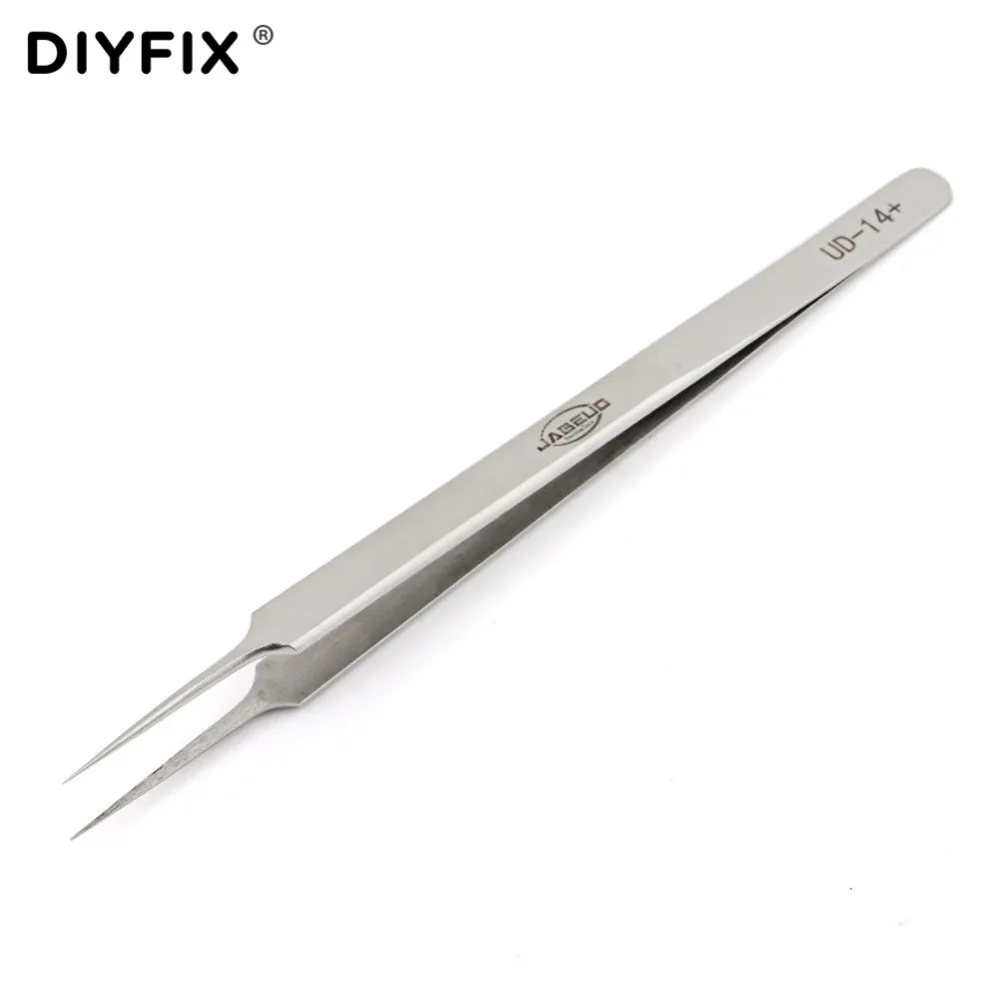DIYFIX Precision Пинцет ультратонкие антистатические прямые пинцет плоскогубцы для Fly