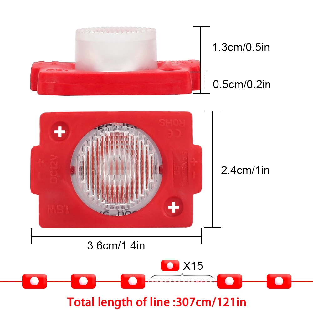 DC12V SMD 3030 20 светодиодов Яркость модуль светодиодные лампы