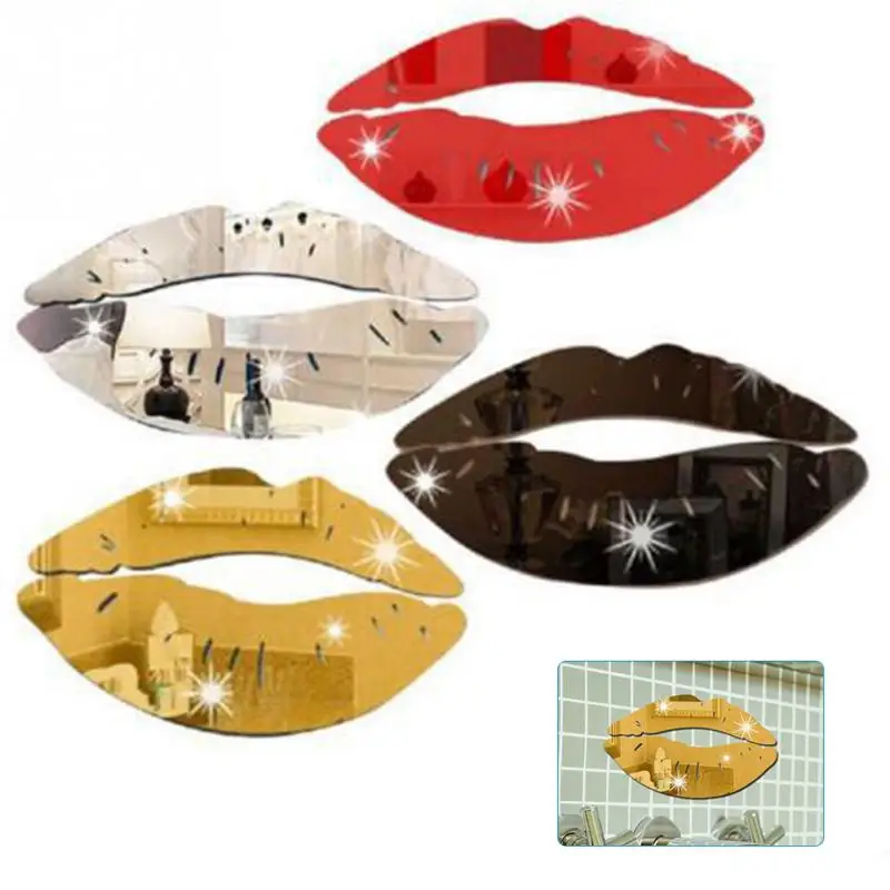 3D مرآة قبلة الشفاه الجدار ملصق DIY الفن جدارية ديكور المنزل الاكريليك الشارات ملصقات حمام غرفة نوم ديكور 3D مرآة قبلة الشفاه الجدار ملصق DIY الفن جدارية ديكور المنزل الاكريليك الشارات ملصقات حمام غرفة نوم ديكور