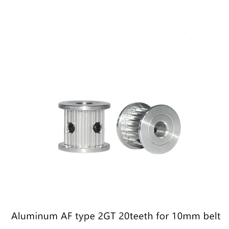 2GT Bore 5//6.35//8mm 20 Teeth Timing Pulley For Width 10mm Belt 3D Printer Parts