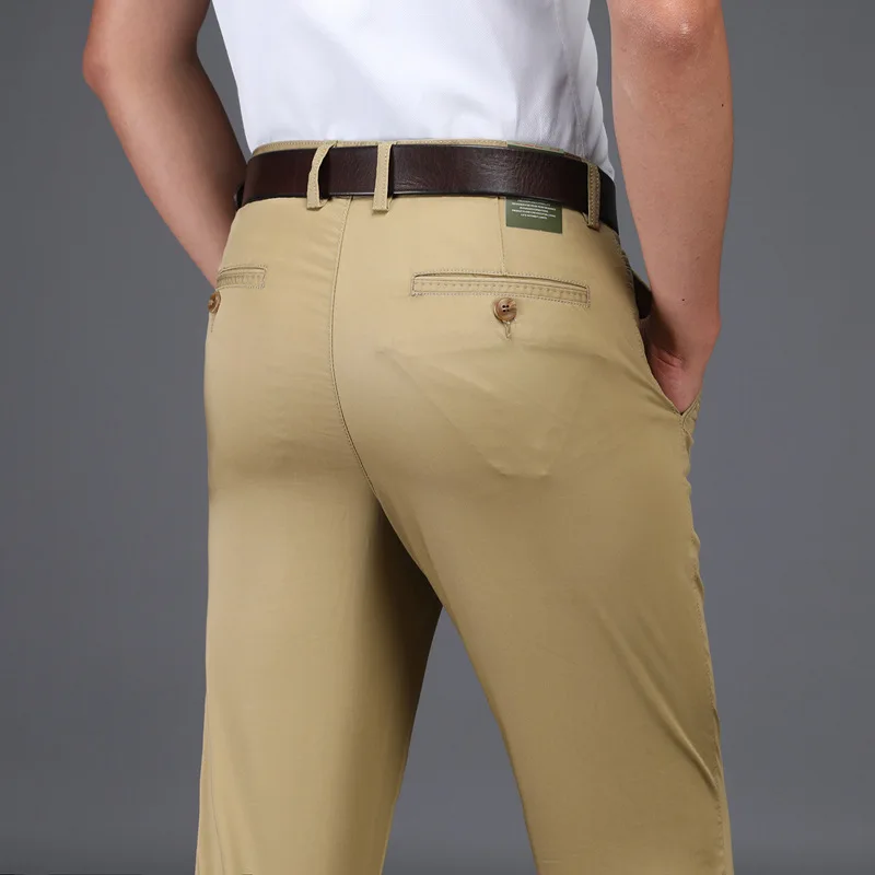 Fashion Men's Summer Wear Business Casual Pants Men lysel Suit Pants