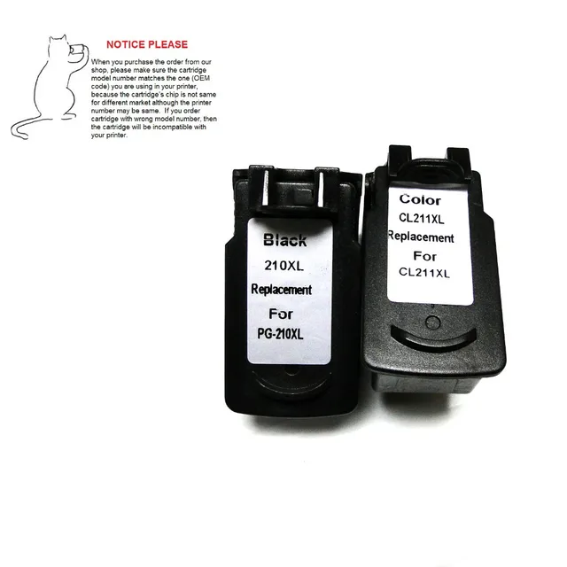 YOTAT Remanufactured Ink Cartridge PG210 CL211 For Canon PIXMA MX320 MX330 MX340 MX350 MX360 MX410 MX420