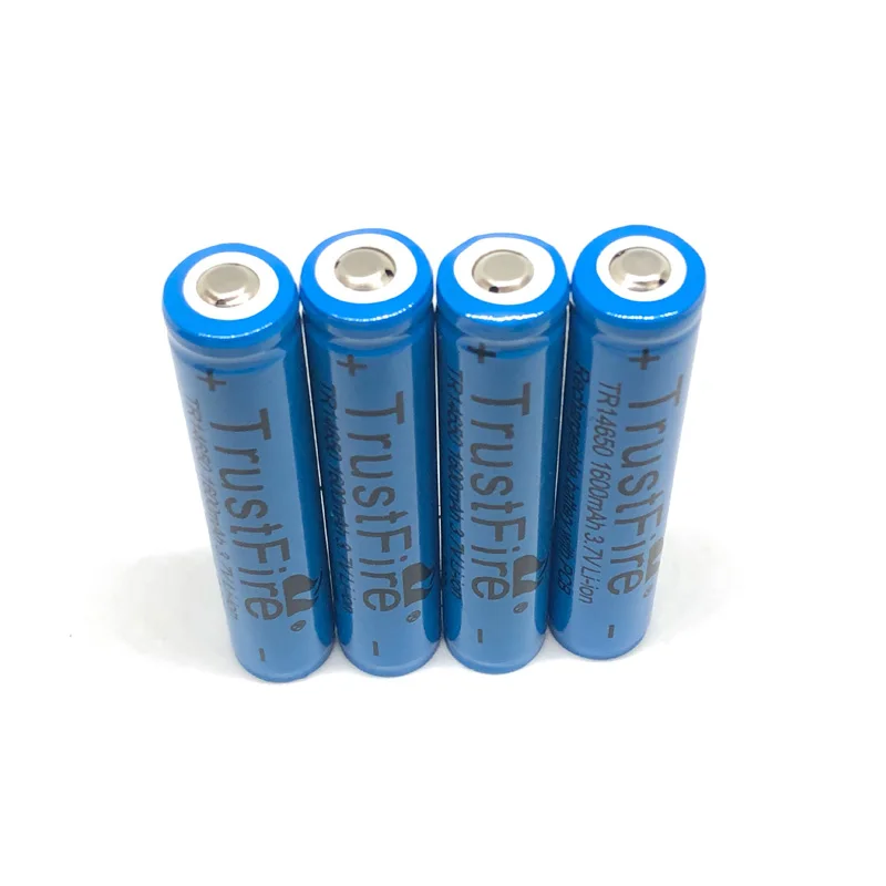 TrustFire TR14650 14650 3 7 в 1600 мАч перезаряжаемая батарея литиевые батареи с защищенной