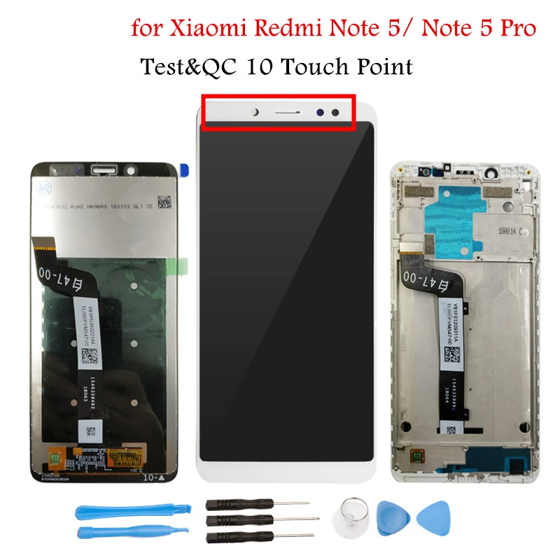 Для Xiaomi Redmi Note 5 Pro ЖК дисплей сенсорный экран с рамкой в сборе Global запасные