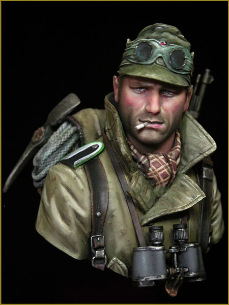1/10 масштаб Неокрашенная Смола Бюст поле солдат коллекция бюст|resin bust|world war ii