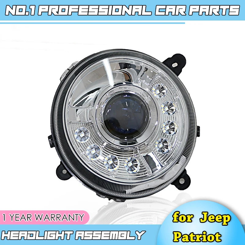 Автомобильные аксессуары для Jeep Patriot фары светодиодный 2010 2014 задний фонарь DRL Bi