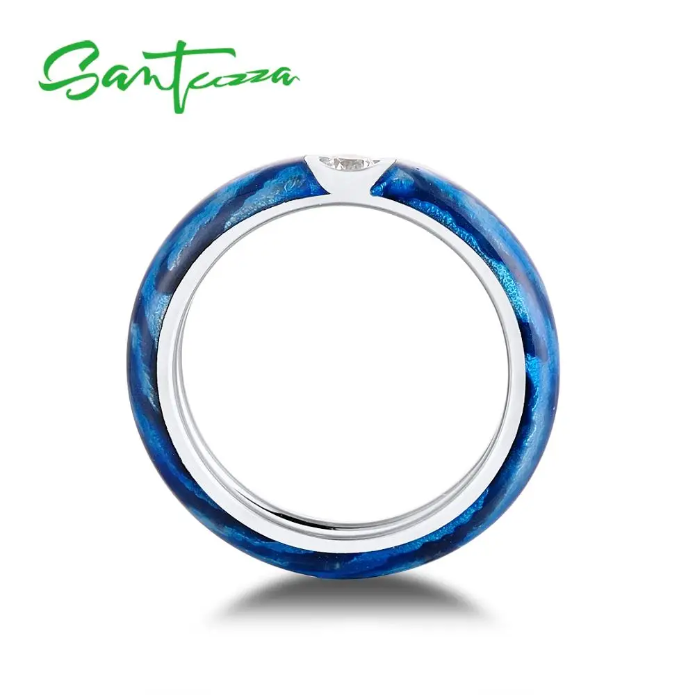 Женское серебряное кольцо SANTUZZA из серебра 925 пробы с белым кубическим цирконием и