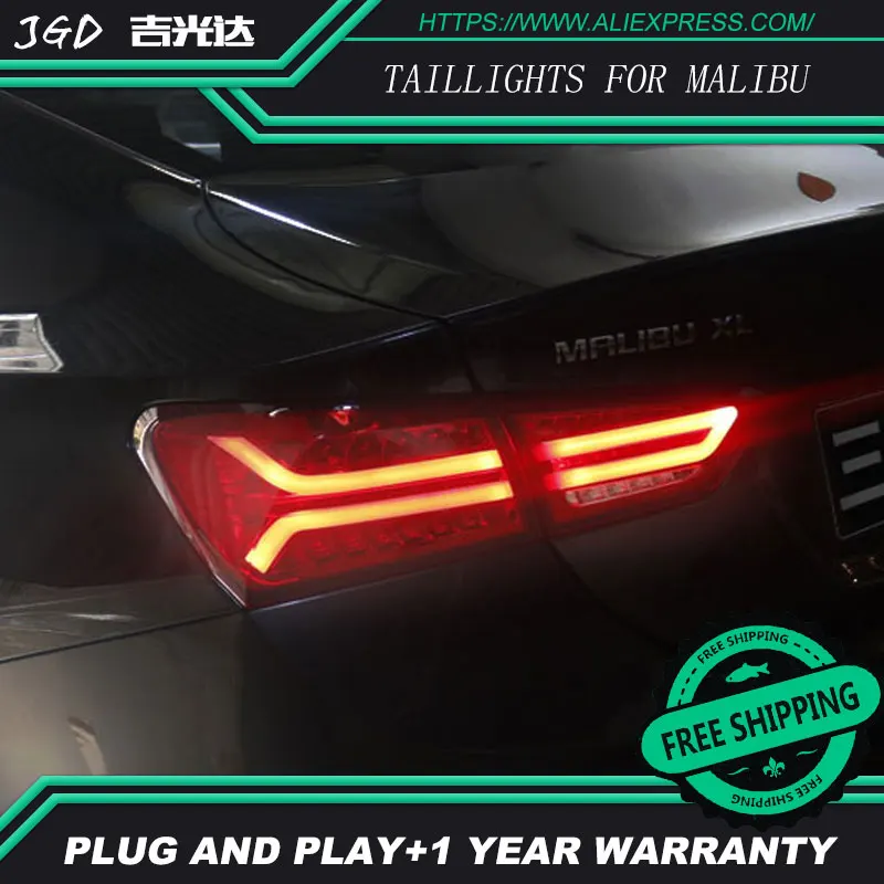 Автомобильный Стайлинг задние фонари для Chevrolet Malibu задние фонари светодиодный задний фонарь задний багажная лампа крышка drl+ сигнал+ тормоз+ обратный