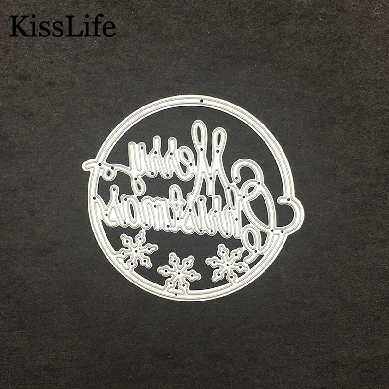 Счастливого Рождества слово металла резки штампы Ks Крафтовая окраска для изготовления карт скрапбукинга рождественское ручное творчество штампы