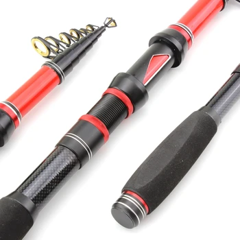 

NEW Promotion! 1.8M-3.0M ultrashort Fishing Spinning Rod carbon fishing pole telescopic Travel fishing rod Tackle lure 30-60g