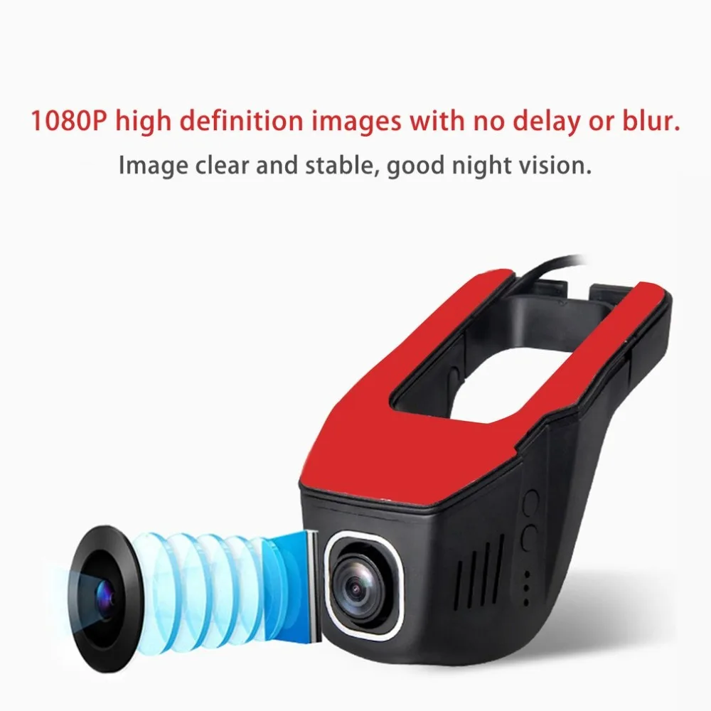 

USB Concealed Hidden Vehicle Recorder Mini Tachograph Digital Camcorder 1080P Car DVR Dash Camera ADAS Function Night Version