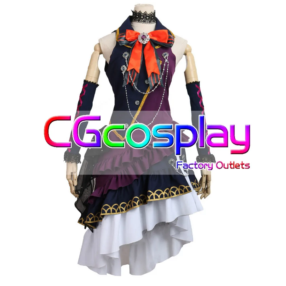 Cgcos Экспресс Bang Dream! Черный крик Roselia Imai Лиза Униформа Аниме игра Косплей Костюм