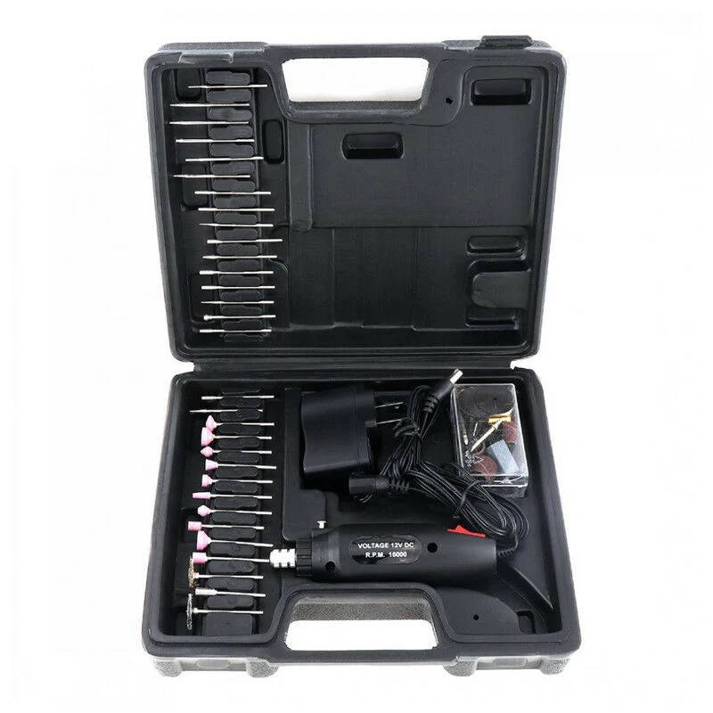 

60pcs Electric Grinder Kit Universal Rechargeable Electric Grinder Polishing Wheelhead Wire Brush Kit US 110 / EU 220V