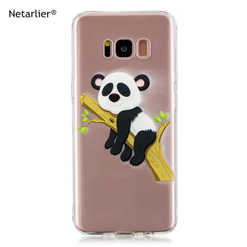 

Netarlier For Samsung S8 S8 Plus Case Cover Cartoon Soft TPU Back Cover Phone Protective Case High Quality TPU Coloured Drawing