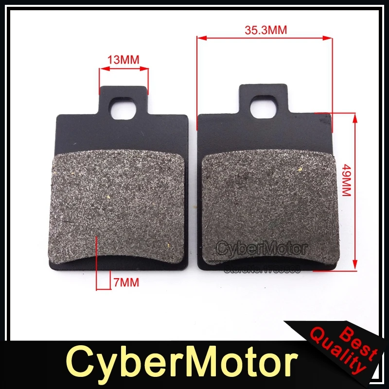 

ATV Disc Caliper Brake Pads Shoes For Chinese Quad 4 Wheeler 50cc 70cc 90cc 110cc 125cc 150cc 200cc 250cc Taotao Sunl Roketa