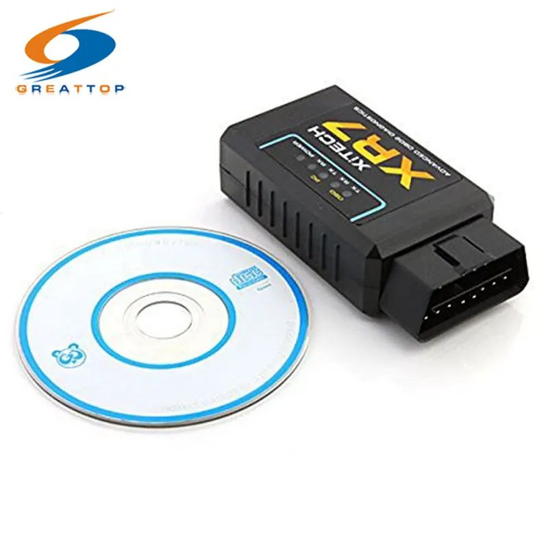 Универсальный Автомобильный сканер XR7 OBD V2.1 ELM327 OBD2 Bluetooth OBDII 2 тестер автомобиля CAN