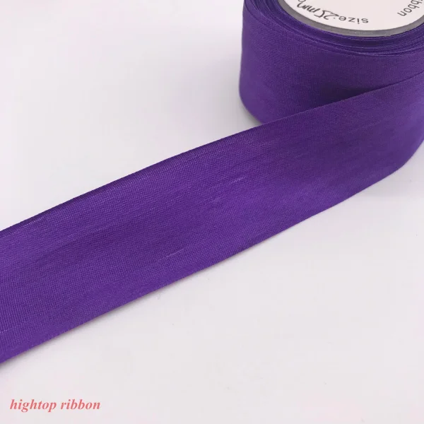 10 м 25 мм натуральный чистый шелк тканые двухсторонние тафты шелковые ленты для вышивки и рукоделия проект, подарочная упаковка - Цвет: purple