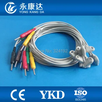 

10 leads EKG cable leadwires for Trim II monitor, Din ends / IEC, CE&ISO13485, Free shipping!