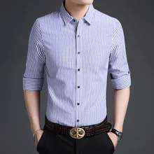 Новое поступление, весенние мужские рубашки с цветочным принтом, мужские классические повседневные рубашки с длинными рукавами, мужские рубашки, BJ7811