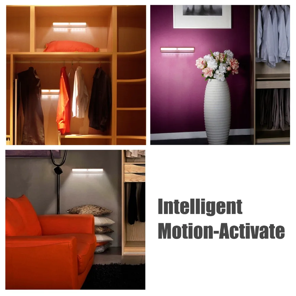 led infrared flood light led wall sconce auto wireless motion sensing light bar led light